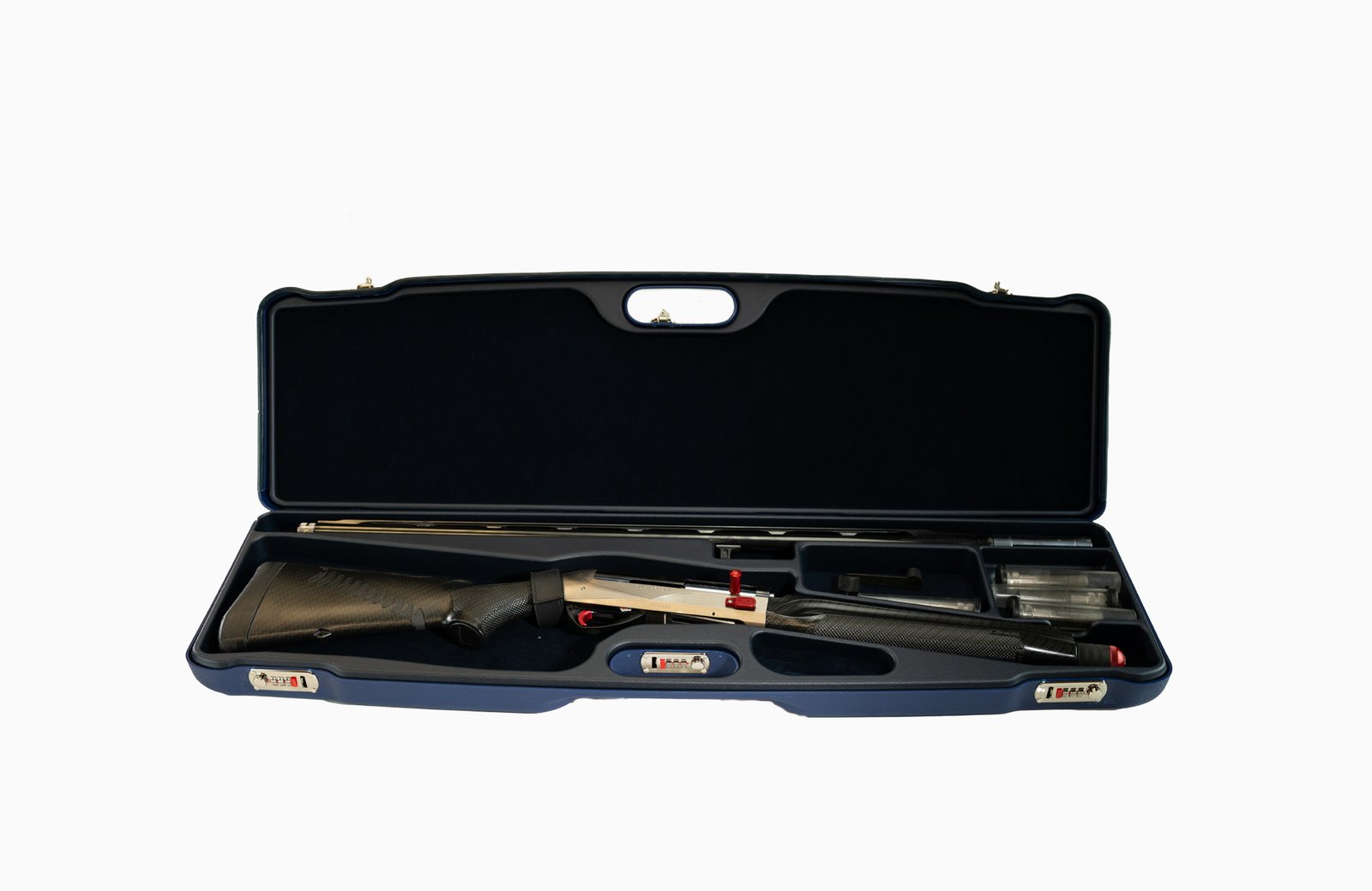 Negrini Semi-Auto Hybri-Tech Shotgun Case 32" - 1693iA/6896 7 Negrini UNICASE Navy/Black -1693iA/6896 - autoloader shotgun