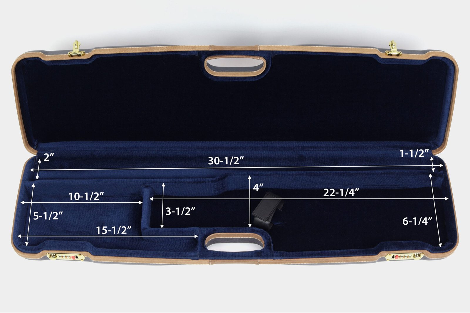 1605LX: OU/SxS Hunting Shotgun Hard Case with Deluxe Leather Trim for 1 Shotgun 3 1605LX: OU/SxS Hunting Shotgun Hard Case with Deluxe Leather Trim for 1 Shotgun - Image 3