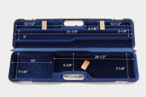 Negrini 1621BLX/5388 Combo Shotgun Case - interior dimensions