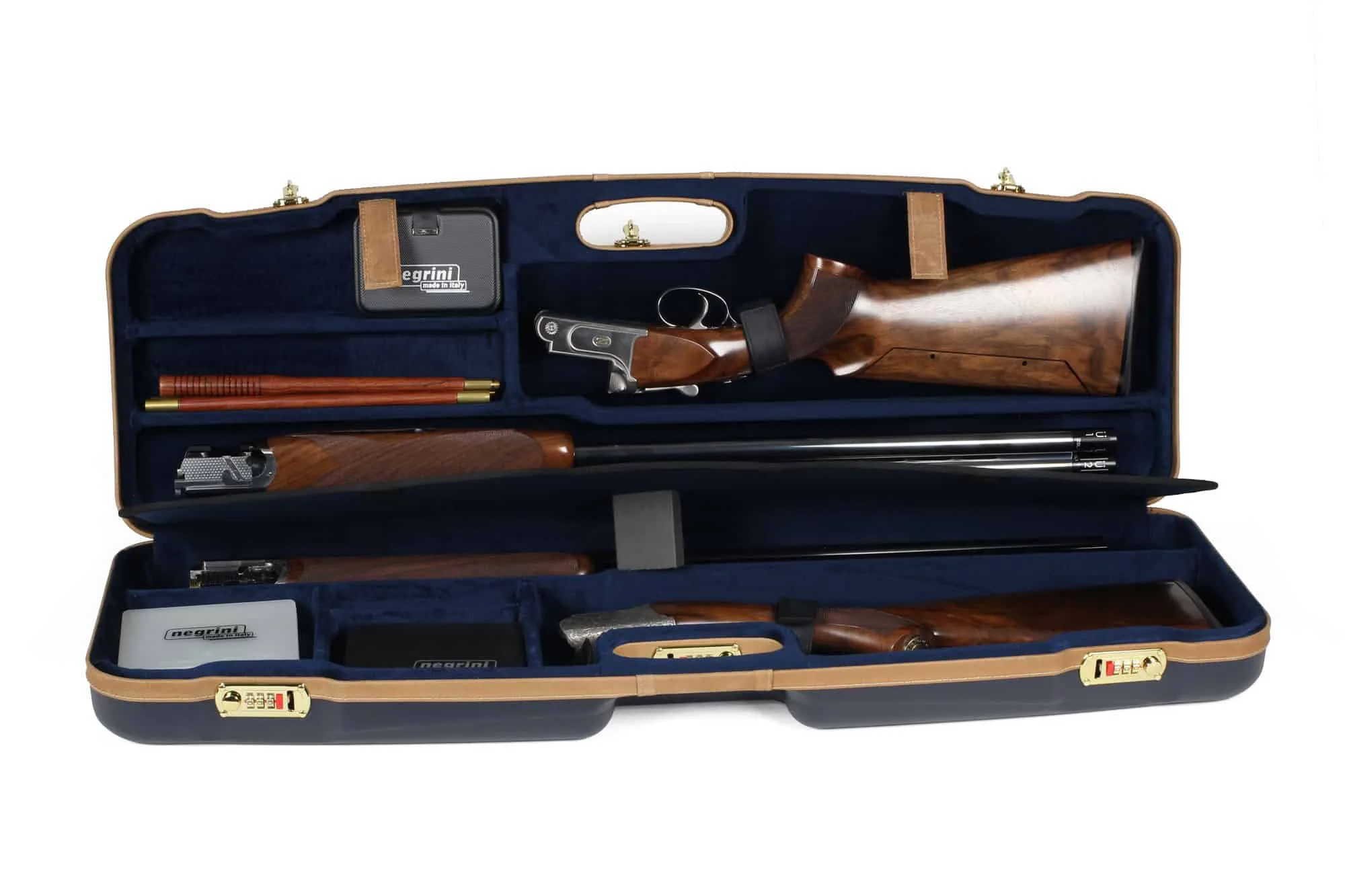Negrini 1622LX-2F/5136 Sporting Two Shotgun Case Zoli Shotguns