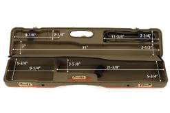 Negrini Wings Upland Shotgun Case - 16405LXP-6272 - interior bottom dimensions