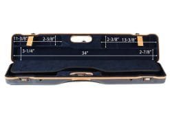 Negrini 16407LX/5643 Compact Sporting Shotgun Case interior top dimensions