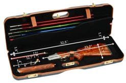 Negrini OU Deluxe Skeet Single Shotgun Case 30" + Sub-Gauge Tube Set - 1659LX-TUBE/5161 7 Negrini Shotgun Combo Case 1659LX-TS interior dimensions