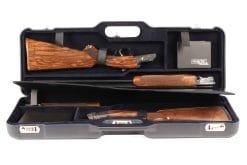 Negrini Two OU/SxS Hunting, Skeet Shotgun Takedown Travel Case 28" - 1670LR/5436 16 Negrini 1670LR/5436 two gun OU Shotgun Case shotguns