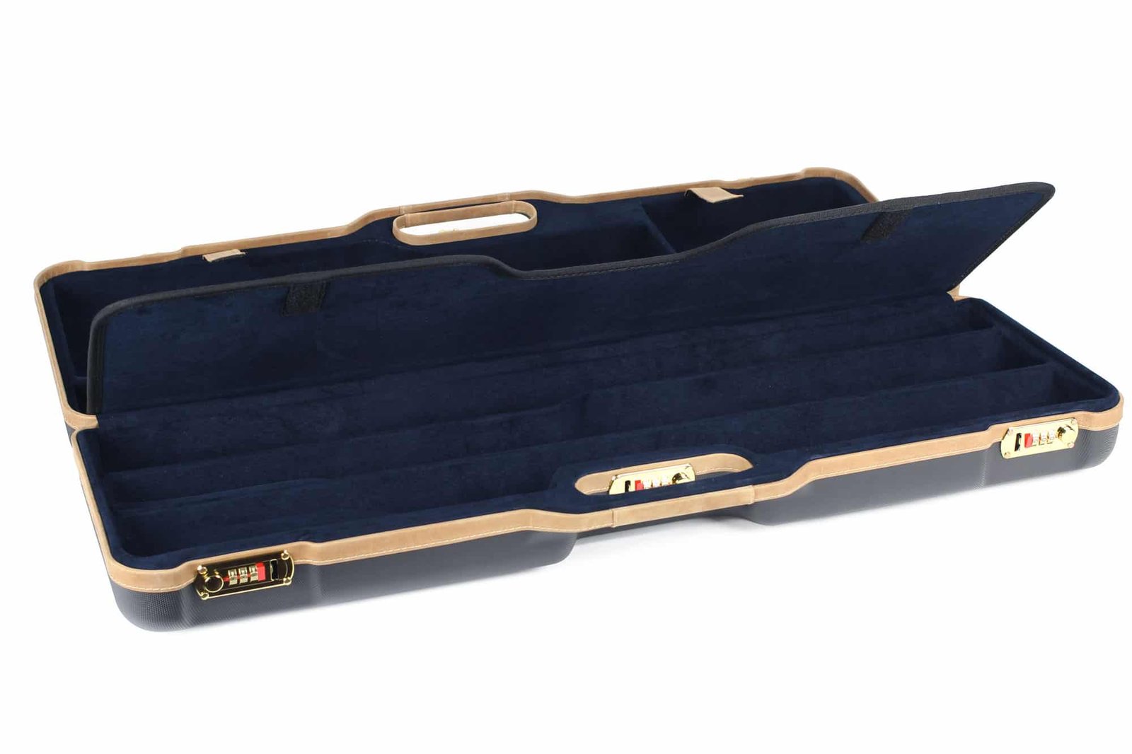Negrini Deluxe OU/SxS Hunting, Skeet Shotgun Four-Barrel Takedown Travel Case 28" - 1674LX/6571 9 Negrini 1674LX 1 Gun 4 Barrel Hunting Case interior divider
