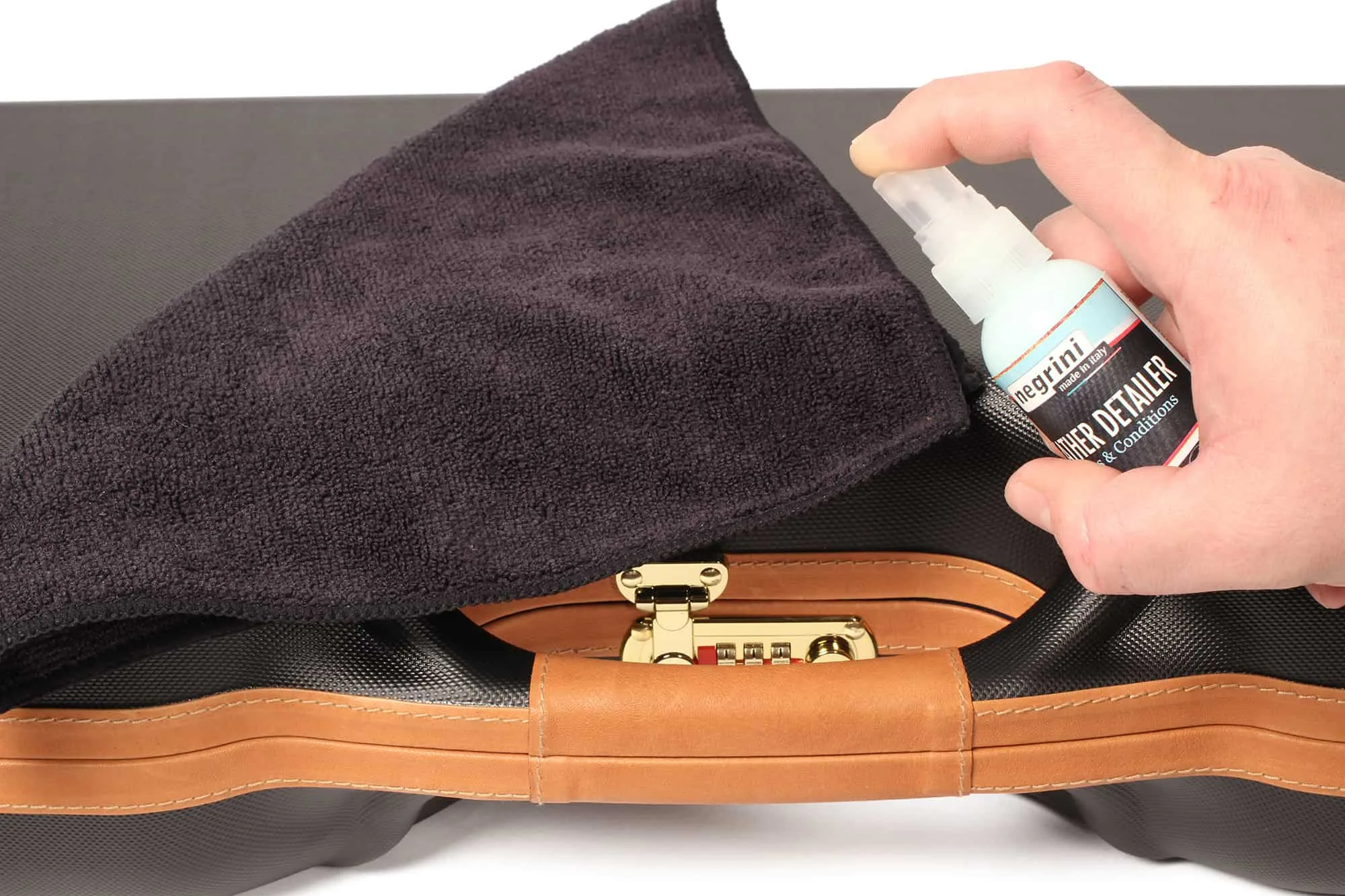 Leather and ABS Case Detailer Kit (4 oz) by INTELCASE 4 2 oz Leather Detailer Spray