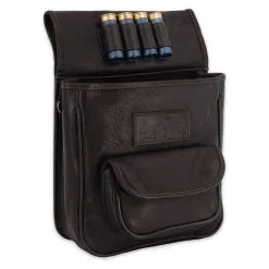 Wild Hare Leather Shot Shell Pouch - Java - exterior